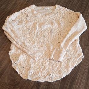 Cable knit sweater